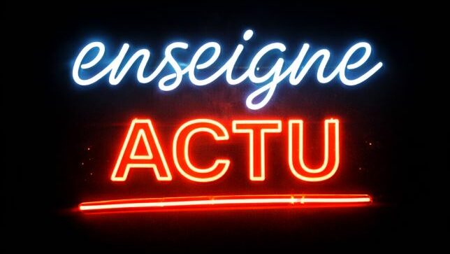 logo de enseigne actu, le site référence de l'enseigne et la signalétique